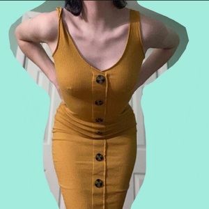 Yellow Bodycon Dress